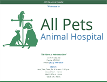 Tablet Screenshot of allpetsaz.com